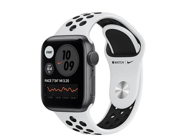 Apple M00T3LL Nike Series 6 Watch (GPS) - Silver - 40mm