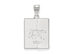 14k White Gold Pittsburg State Large Pendant