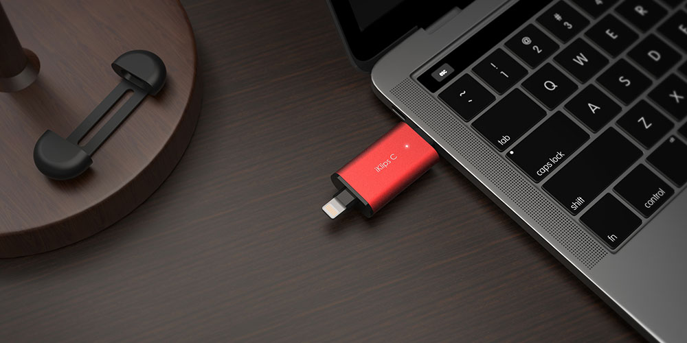 iKlips C Apple Lightning/USB-C Flash Drive, on sale for $139.99 (21% off)