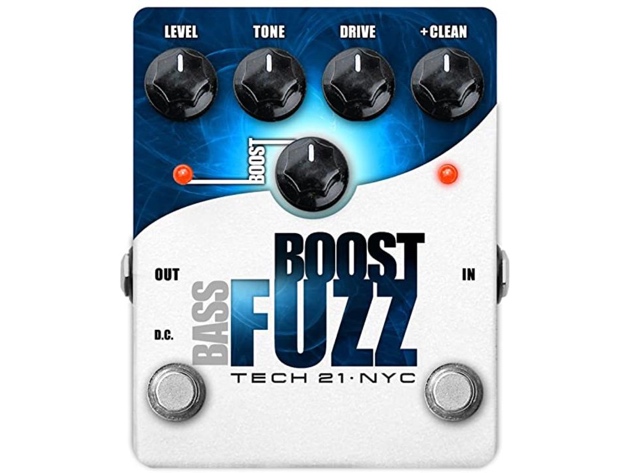 Tech21 Bass Boost Fuzz, Distortion, Dirt, Grit, Grind, Metallic Effects Pedal (Like New, Damaged Retail Box)