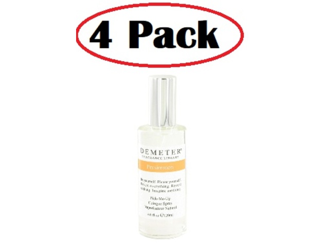 4 Pack of Demeter Persimmon by Demeter Cologne Spray 4 oz