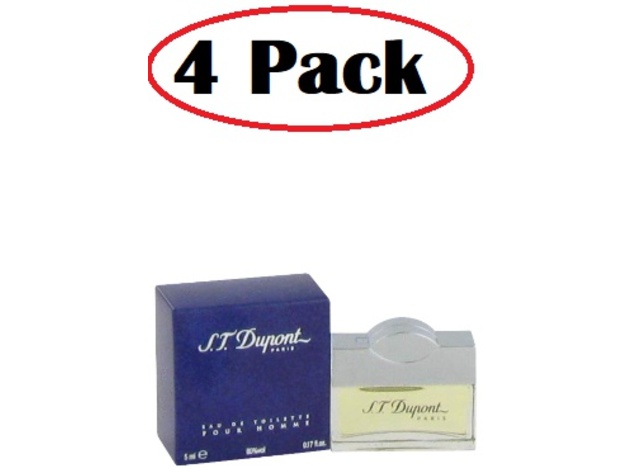 4 Pack of ST DUPONT by St Dupont Mini EDT .17 oz