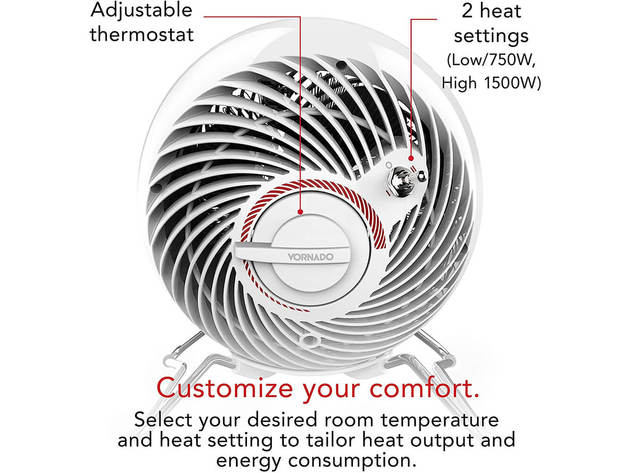 Vornado 4 inch Pivot Personal Air Circulator - White