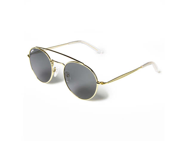 The Hendrix Sunglasses Gold / Polarized Smoke