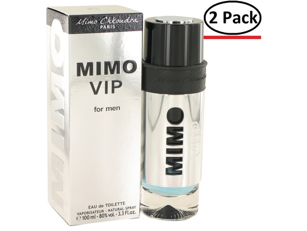 Mimo Vip by Mimo Chkoudra Eau De Toilette Spray 3.3 oz for Men (Package of 2)