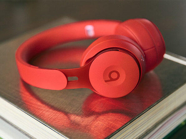 Beats Solo Pro Wireless Noise Cancelling On-Ear Headphones (Red