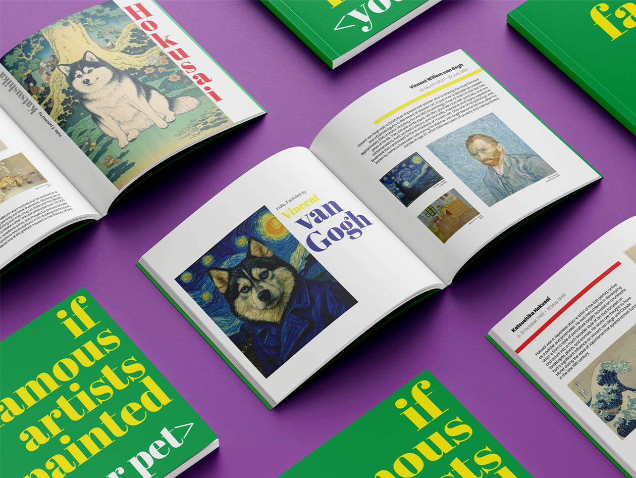 If Famous Artists Painted Your Pet - Personalized Book Hardcover (Redemption Voucher)