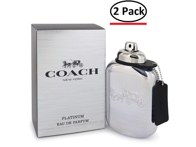 Coach Platinum by Coach Eau De Parfum Spray 3.3 oz for Men (Package of ...