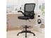 Costway Tall Office Chair Adjustable Height w/Lumbar Support Flip Up Arms - Black