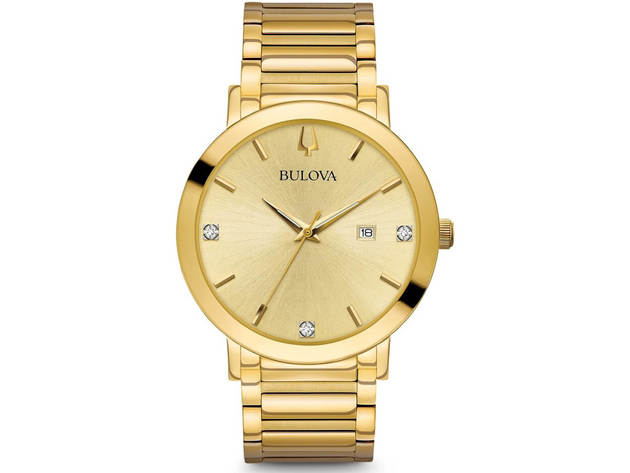 Bulova 97D115 Mens Gold Modern Watch