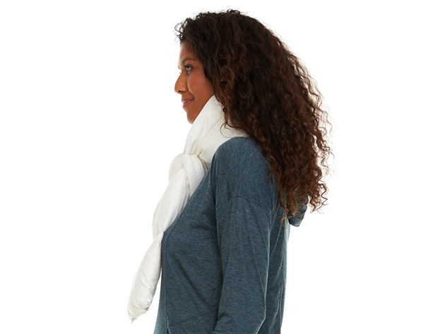 Helios Heated Scarf with Power Bank (White)