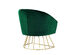 Adalene Velvet Accent Chair (Green/Gold)