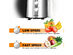 Costway Electric Juicer Wide Mouth Fruit & Vegetable Centrifugal Juice Extractor 2 Speed - Black + Sliver