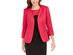 Kasper Women's Collarless 3/4-Sleeve Blazer Pink Size 14