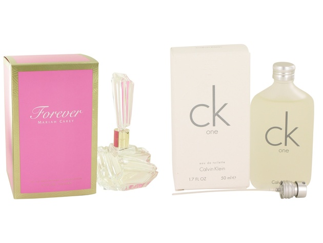 Gift set  Forever Mariah Carey by Mariah Carey Eau De Parfum Spray 3.3 oz And  CK ONE EDT Pour/Spray (Unisex) 1.7 oz