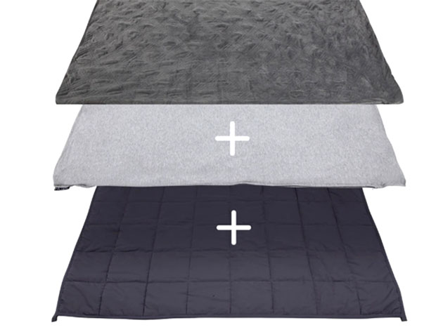 The Hush Blanket 2-in-1 Summer & Winter Bundle (Queen/30Lb)