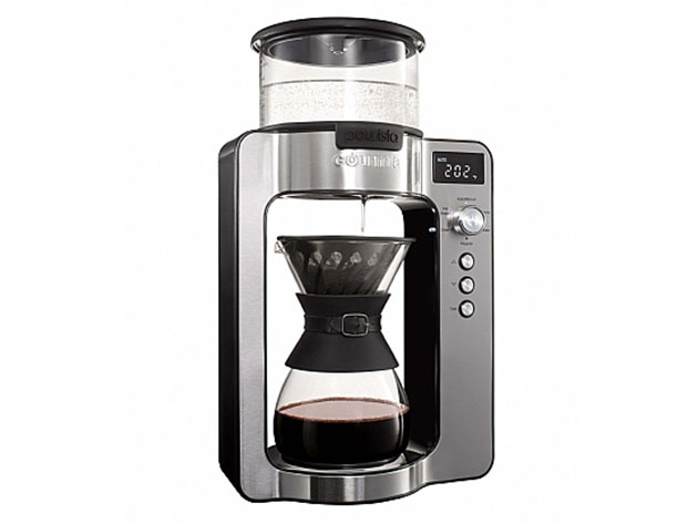 Coffee Machine, Gourmia GCM4850 6-Cup Grind & Brew Coffee Maker with  Built-In Burr Grinder, Adjustable Brew Strength, and Removable Water Tank