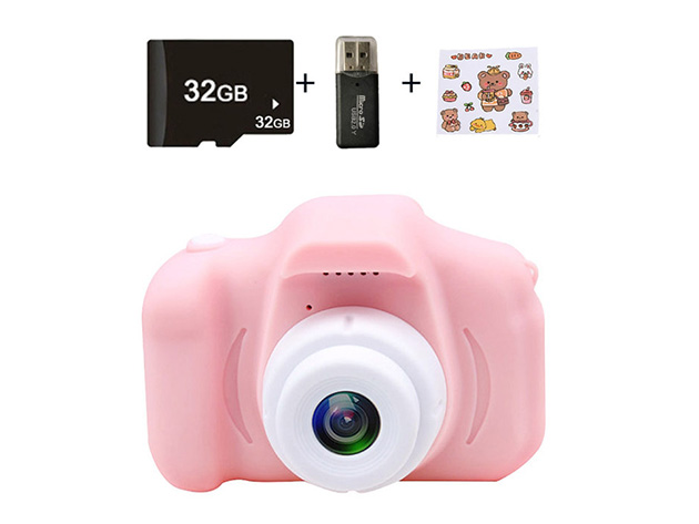 Children's Mini 1080p HD Digital Camera with 32GB Micro SD Card