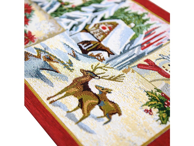 Homvare Table Placemats, Holiday Dinner, Parties, Home Décor, Woven Tapestry 13”X19”-Set of 4