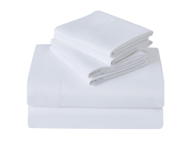 Kathy Ireland 6-Piece Brushed Microfiber Sheet Set (White/Twin)