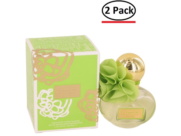 Coach Poppy Citrine Blossom by Coach Eau De Parfum Spray 1 oz for Women (Package of 2)