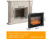 Costway 28.5" Fireplace Electric Embedded Insert Heater Glass Log Flame Remote - Black