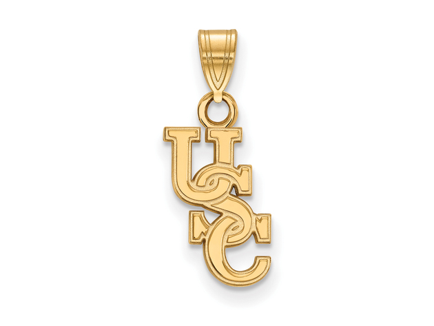 14k Gold Plated Silver South Carolina Small 'USC' Pendant