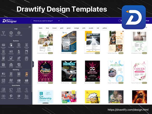 Drawtify Online Vector Graphic Editor: Lifetime Subscription