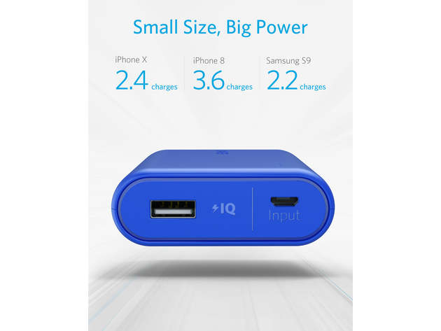 Anker PowerCore 10000 Portable Charger Blue