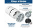 Costway 2-Pack of Mini Ionic HEPA Air Purifiers w/3-in-1 Composite HEPA Filter Nightlight, USB - White