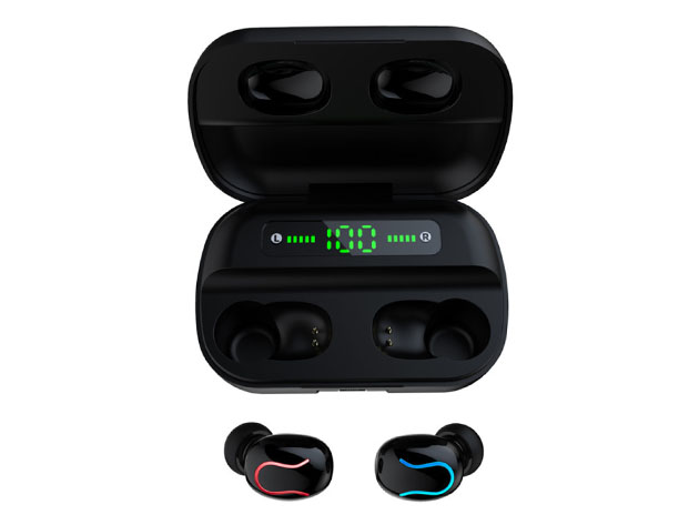 Twin Earpods with Portable Power Bank