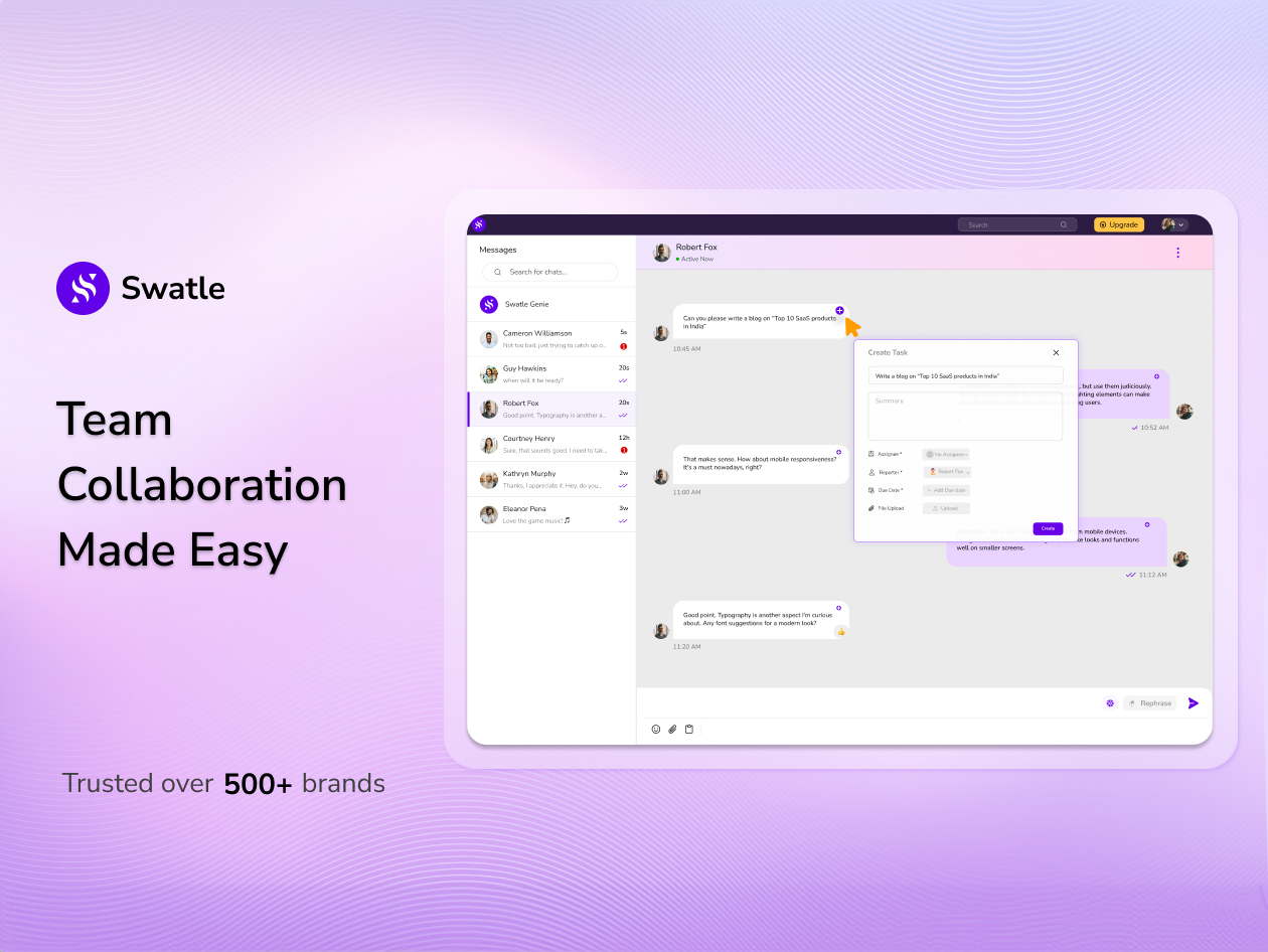 Swatle All-in-One AI Assistant for Projects, Tasks & Teams: Premium Lifetime Subscription