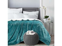 Classic Sherpa Throw - Teal