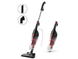 Costway 6-in-1 Handheld Stick Vacuum Cleaner 600W Corded w/ 16KPa Suction & Filtration - Grey+Red