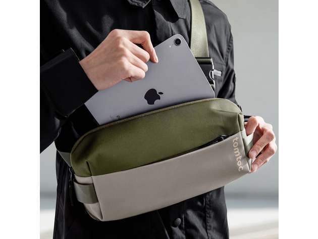 tomtoc Urban Sling Bag with 11-inch Minimalist EDC Design (Black)