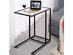 Costway Coffee Tray Side Sofa End Table Ottoman Couch Stand TV Lap Snack W/Glass Top New - as pic