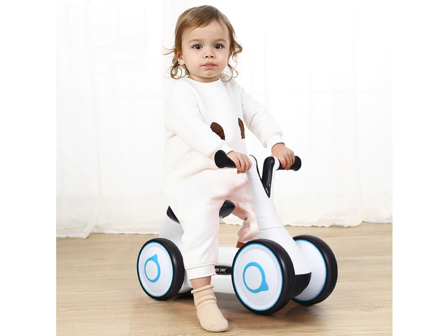 Honey Joy Baby Balance Bike Bicycle Mini Children Walker Toddler Toys Rides No-Pedal BluePink - White