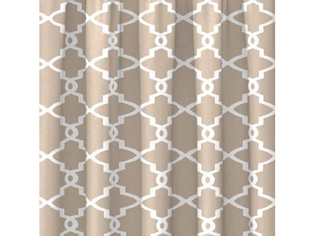 Pairs To Go Vickery Light Filtering Decorative Window Curtain Panel Pair, 28 Inches X 84 Inches, Taupe