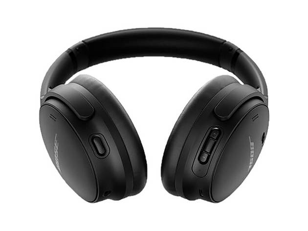 Bose QC45BLACK QuietComfort 45 Noise-Canceling Wireless Over-Ear Headphones - Black
