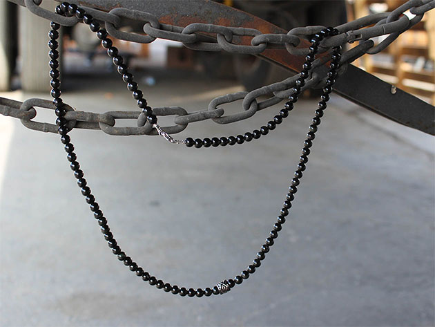 Black Obsidian Chakra Stone Necklace/Bracelet