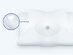 Zamat Butterfly Button-Shaped Cervical Pillow  (White)
