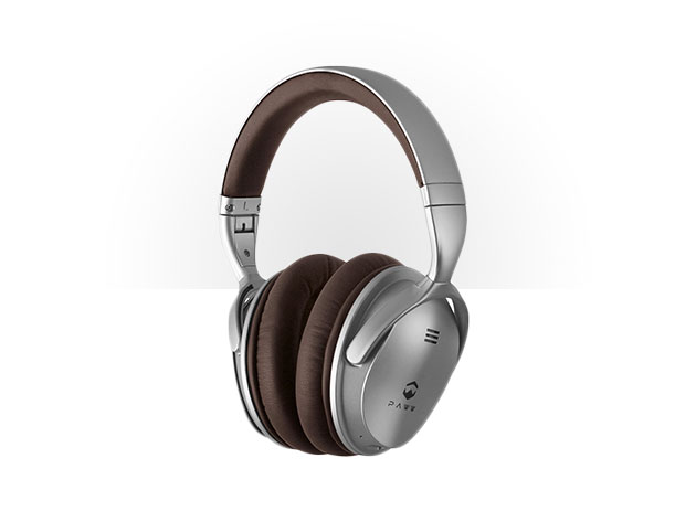 Paww WaveSound 2.1 Low Latency Bluetooth 4.2 Over Ear Headphones (Silver/Brown)