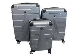 Vittorio Picco 3-Piece Luggage Set (Dark Grey)