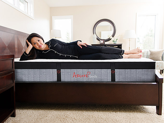 Amore 12.5" Luxury Hybrid Mattress Bundle (California King)