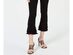 INC International Concepts Women's Double-Ruffle-Hem Ankle Jeans Black Size 8