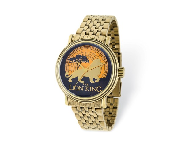 Disney Adult Size Antique Gold-tone Lion King Watch