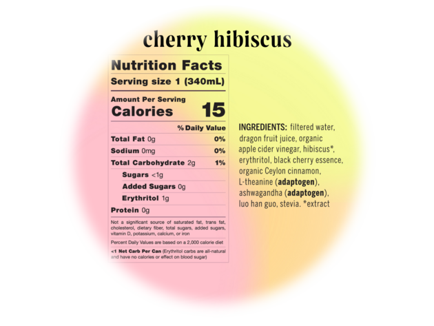 Cherry Hibiscus 12-Pack (Sparkling) - Drink Your Meditation