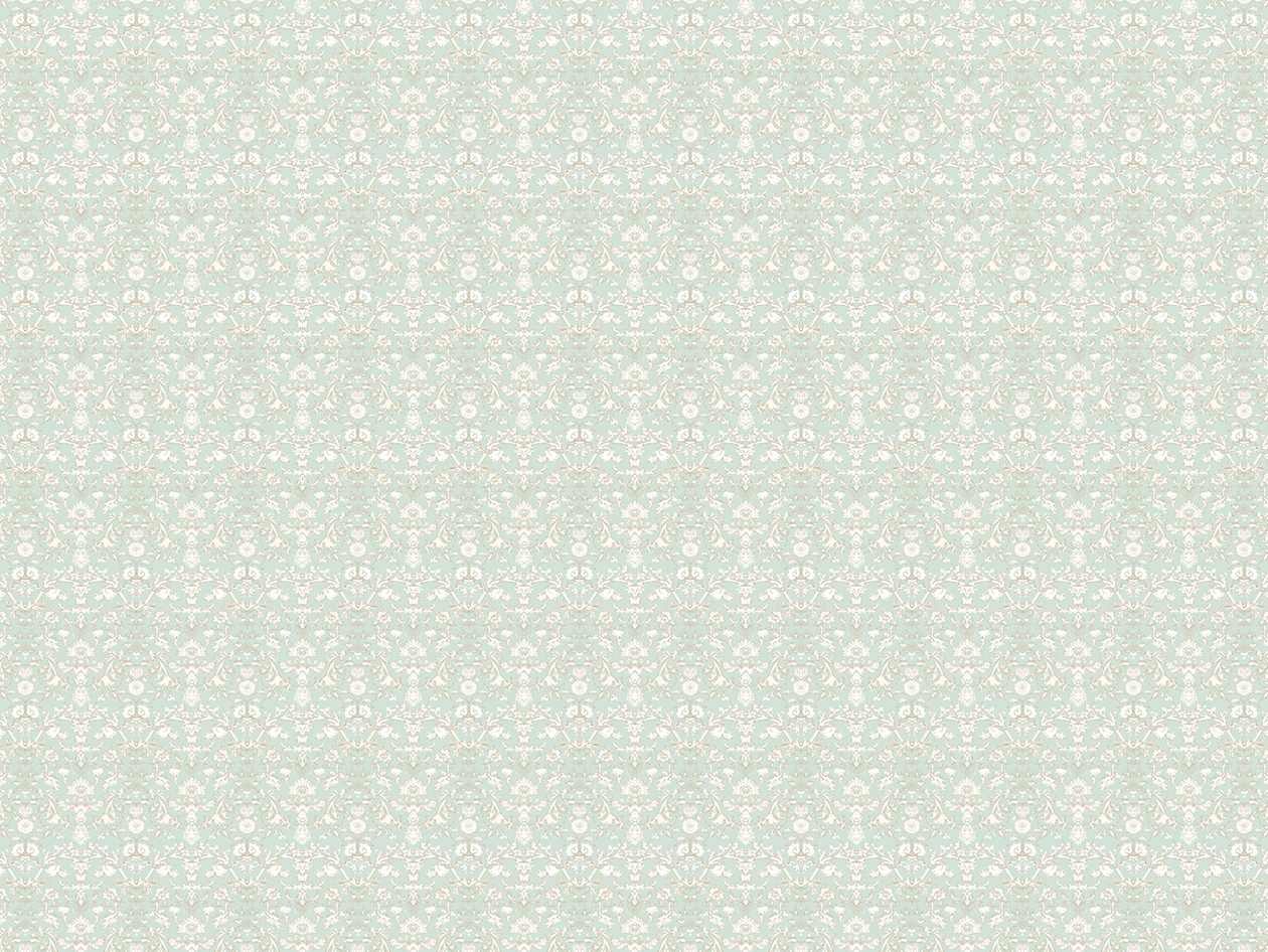 4-Piece Floral Print Microfiber Sheet Set (Floral Green/Full)