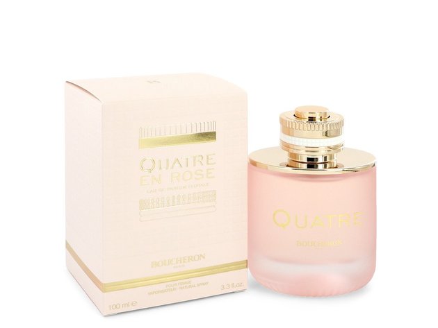 Quatre En Rose Florale by Boucheron Eau De Parfum Spray 3.3 oz
