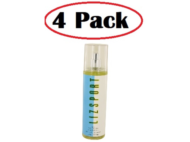 4 Pack of LIZ SPORT by Liz Claiborne Fragrance Mist Spray 8 oz
